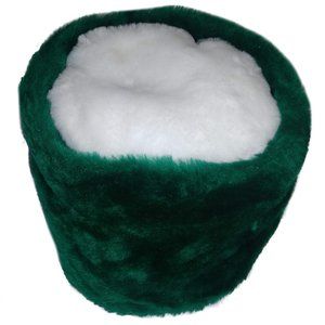 The Hayden Lane Collection American-Made Green & White Faux Fur Winter Hat